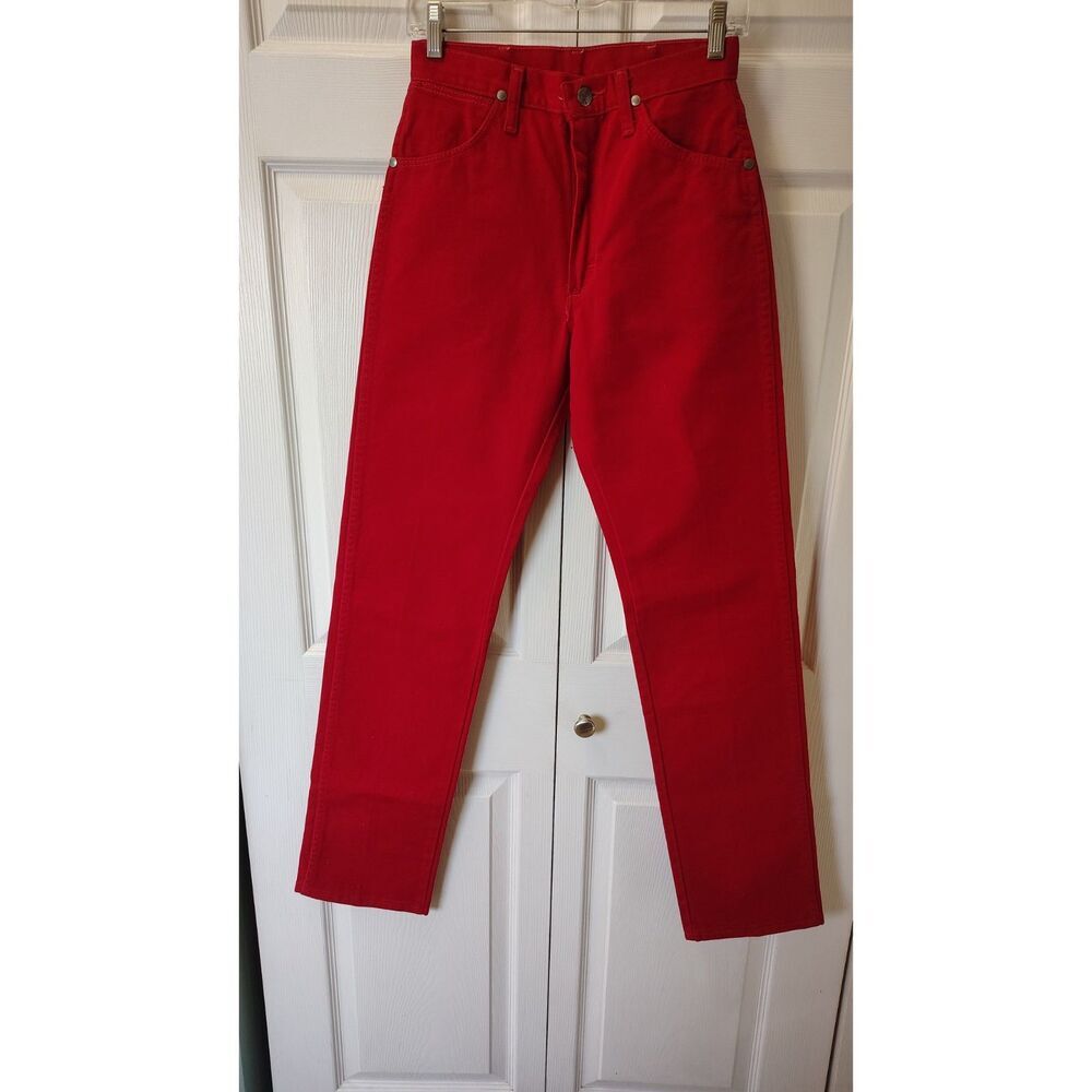NWT Vintage Red Wrangler High-Waisted Jeans 5x34